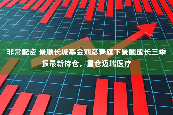 非常配资 景顺长城基金刘彦春旗下景顺成长三季报最新持仓，重仓迈瑞医疗